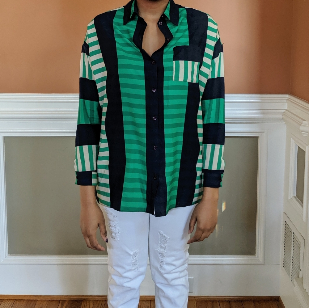 ASOS Striped Button Down Shirt